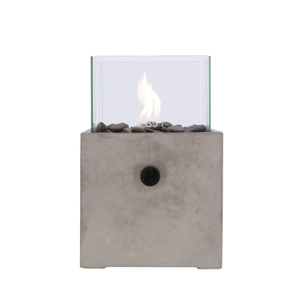 Cosicement Concrete Effect Square Outdoor Gas Fire Lantern