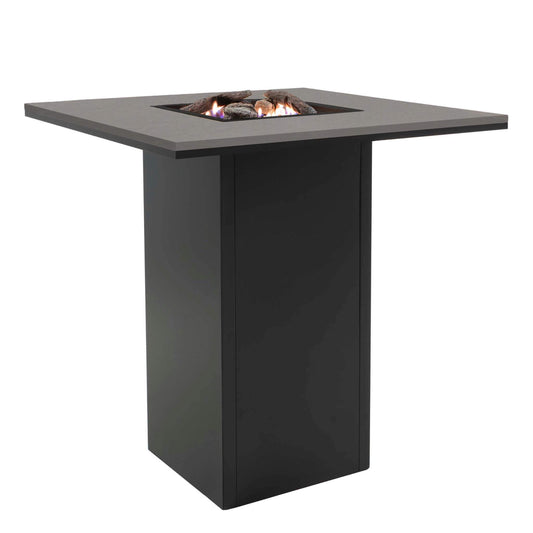 Cosiloft 100 Black and Grey Bar Gas Fire Pit Table