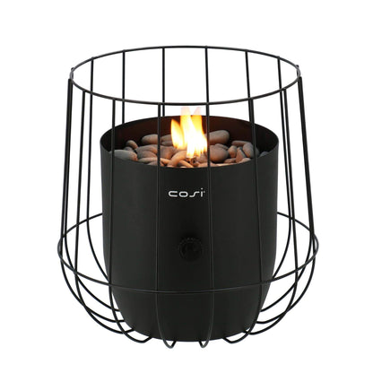 Cosiscoop Basket Steel Tabletop Outdoor Gas Fire Lantern