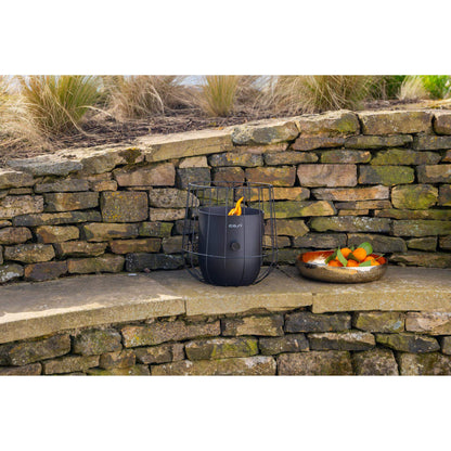 Cosiscoop Basket Steel Tabletop Outdoor Gas Fire Lantern