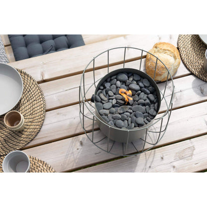 Cosiscoop Basket Steel Tabletop Outdoor Gas Fire Lantern