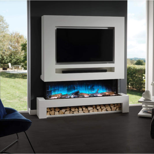 Flamerite Glazer 1500 Built-in Media Wall Electric Fire