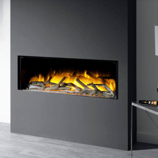 Flamerite Glazer 1000 Glass Inset Media Wall Electric Fire